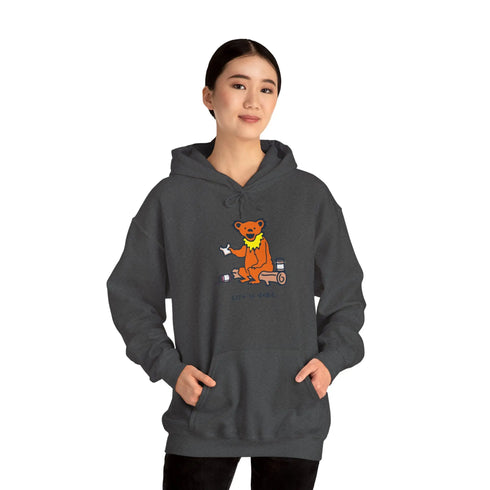 Grateful Dead - Life is dead. Snackin' Bear Grateful Dead Unisex Hoodie - StealieShop